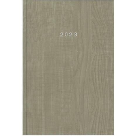 Ημερολόγιο ημερήσιο Next Wood δετό 14x21cm 2023 μπεζ